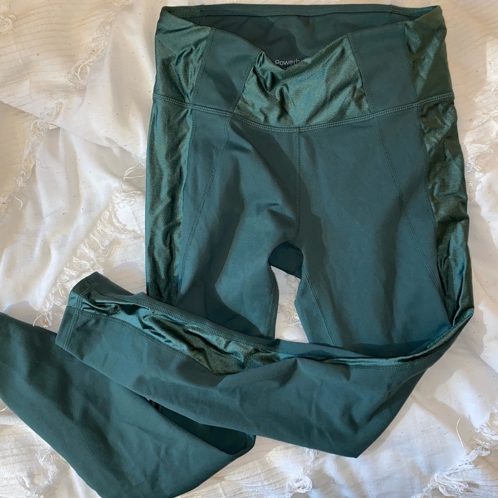 Fabletics green powerhold leggings